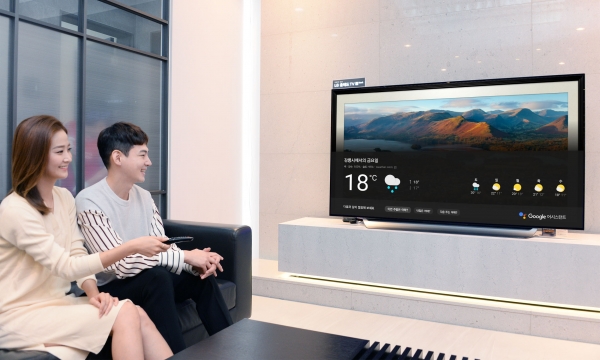 LG전자 인공지능 TV가 구글의 인공지능 비서인 구글 어시스턴트(Google Assistant) 한국어 서비스를 지원한다.(사진: LG전자)