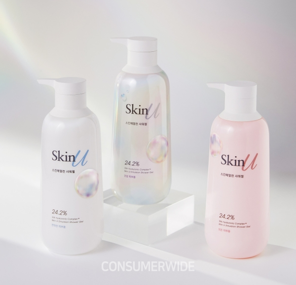 아모레퍼시픽의 바디케어 브랜드 해피바스가 샤워부터 시작하는 스킨케어 ‘스킨유(Skin U)’ 라인을 선보인다.