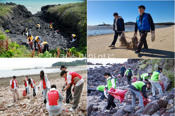 Businesses are initiating beach cleaning to leave a healthy ocean for the coming generation. / photo: each company