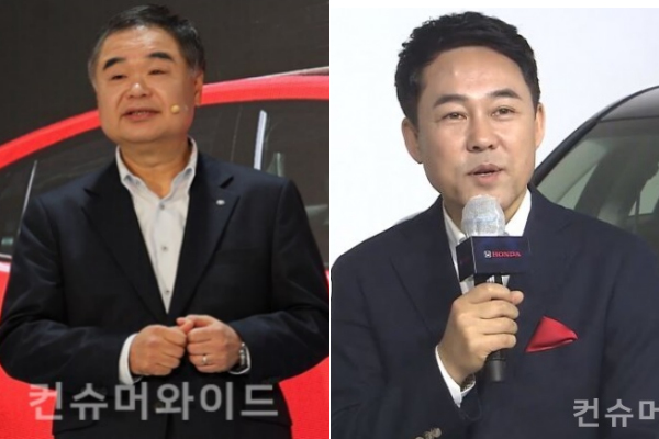 Photo: Left, Konyama Manabu, CEO of Toyota Korea; Right, Lee Jihong, CEO of Honda Korea/ Consumerwide DB