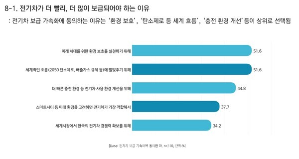 전기차사용자협회 김성태 회장이 공개한 지난해 말 이볼루션과 공동으로 실시한 설문조사 결과 ⓒ 해당 자료 캡처