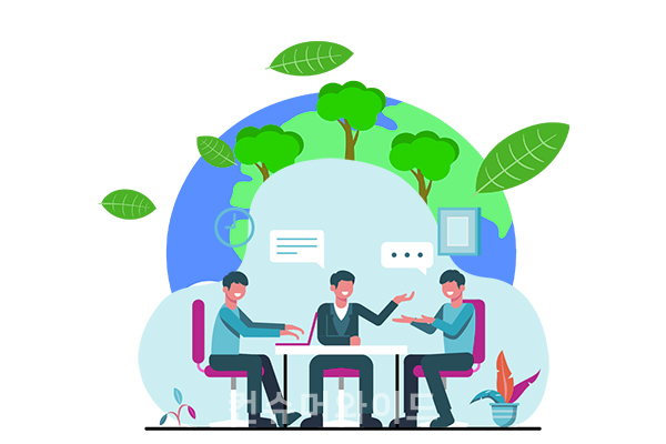 ESG(환경·사회·지배구조) 경영의 기초를 다지기 위해 기업들이 사내 협의체를 열고 글로벌 이니셔티브 목표 승인 등을 획득했다. 이미지/컨슈머와이드