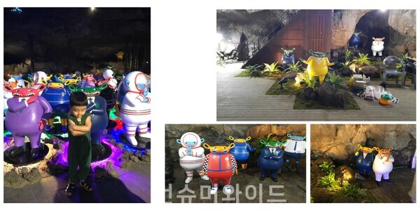 제주 라프- 세계적인 일러스트 작가 장피구치와 협업(외계의 생명체가 제주도에 불시착하여 지구생활에 적응하면서 동화되어지는 스토리 ⓒ  ‘제이포 더 디자인’ 제공