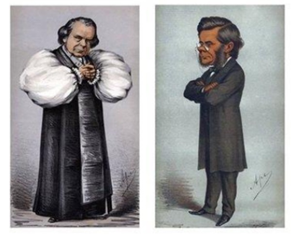 1860년에 진화론을 놓고 논쟁을 했던 윌버포스 주교와 '다윈의 불독' 토마스 헉슬리