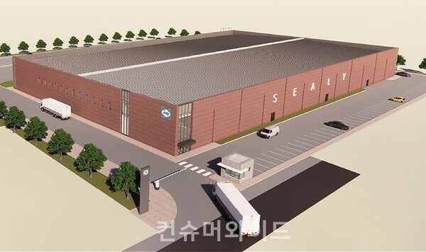 오는 2026년 완공 목표인 씰리침대 매트리스 신공장 ⓒ씰리코리아