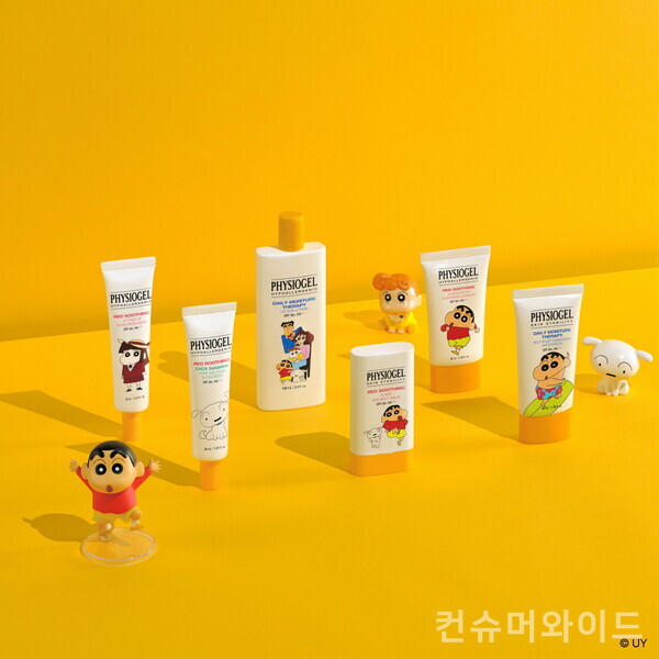 LG생활건강 피지오겔이 4월을 맞아 ‘짱구는 못말려’와 컬래버레이션 한 ‘피지오겔 썬케어 짱구 에디션’을 선보인다. 사진/LG생활건강