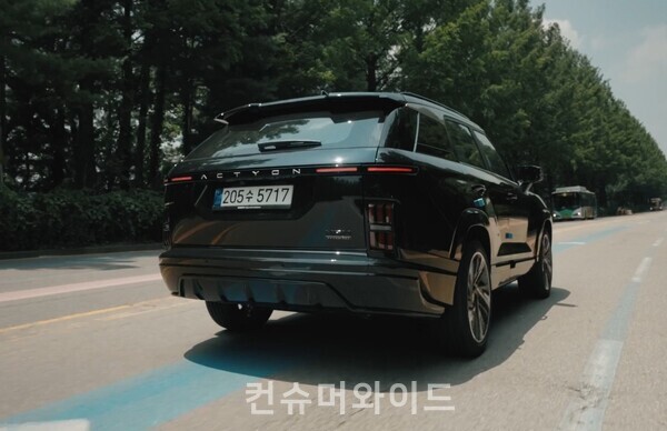 ⓒ액티언 하이브리드 주행 영상 캡처/ KGM 제공