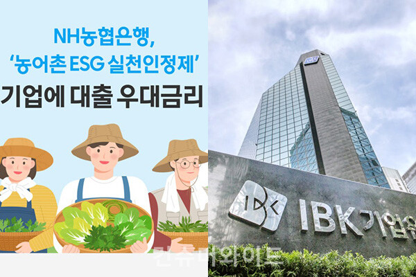 은행업계는 ESG 경영의 확산과 중소기업을 돕기 위해 ‘농어촌 ESG 실천인정제’에 우대금리를 제공하고, 'ESG-산업안전 컨설팅'을 제공하는 등 다양한 방면으로 고민한다